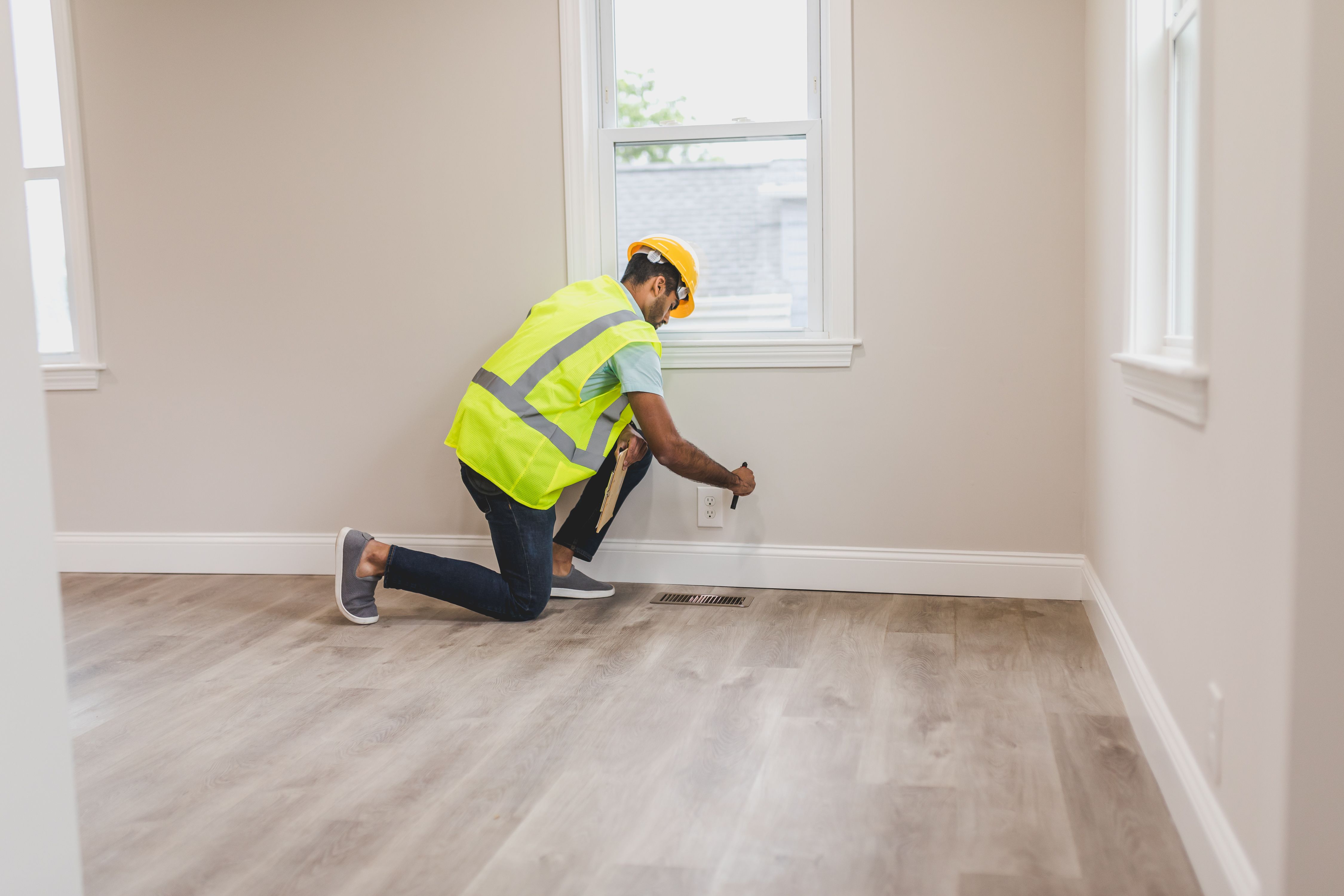 Commercial flooring project completion
